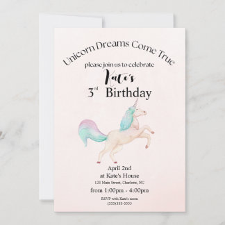 Unicorn Birthday Card Kaart