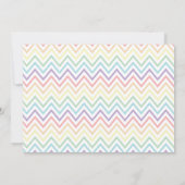 Unicorn Birthday Foto: Nodig Silver Glitter uit Kaart (Achterkant)