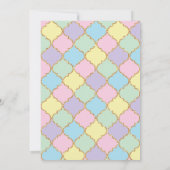 Unicorn Birthday Girl Kaart (Achterkant)