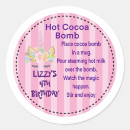 UNICORN BIRTHDAY Hot Ccacaombom sticker
