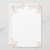 Unicorn Birthday Invitation for Girls  Kaart (Achterkant)