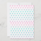 Unicorn Birthday Invitation Magical Celebration Kaart (Achterkant)