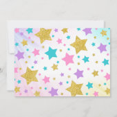 Unicorn Birthday Invitation Magical Unicorn Party Kaart (Achterkant)