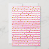 Unicorn Birthday Invitation, Rainbow Invitation Kaart (Achterkant)