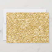 Unicorn Birthday Invitation roze Gold Magical Kaart (Achterkant)