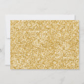 Unicorn Birthday Invitation roze Gold Magical Kaart (Achterkant)