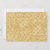 Unicorn Birthday Invitation roze Gold Magical Kaart (Achterkant)