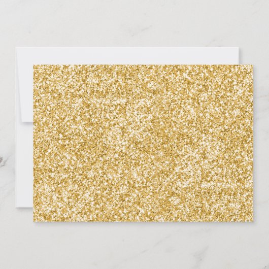 Unicorn Birthday Invitation roze Gold Magical Kaart (Achterkant)