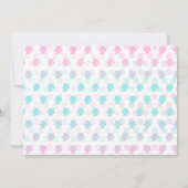 Unicorn Birthday Invitation Sparkle Kaart (Achterkant)