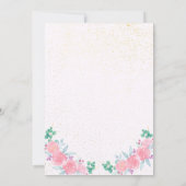 Unicorn Birthday Invitation, Unicorn Party Invite Kaart (Achterkant)