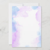 Unicorn Birthday Invitation, Unicorn Party Kaart (Achterkant)