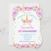 Unicorn Birthday Invitations Kaart (Voorkant)