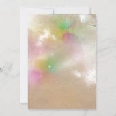 Unicorn Birthday Invitations Kaart (Achterkant)