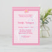 Unicorn Birthday Invitations Kaart (Staand voorkant)