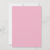 Unicorn Birthday Invitations Kaart (Achterkant)