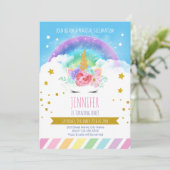 Unicorn Birthday Kaart (Staand voorkant)