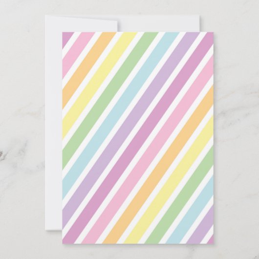 Unicorn Birthday Kaart (Achterkant)