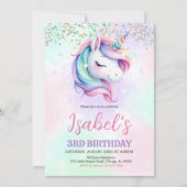 Unicorn Birthday Kaart (Voorkant)