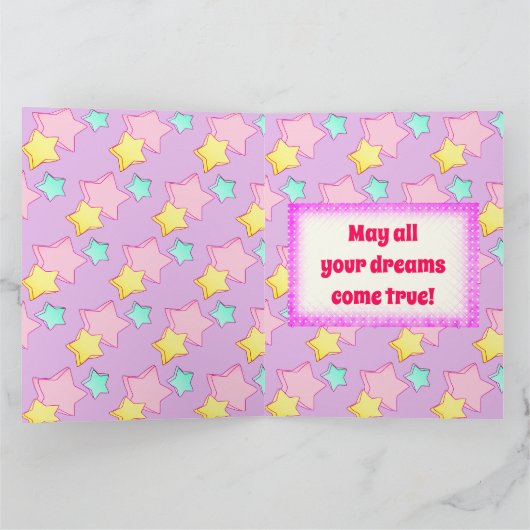 Unicorn Birthday Kaart (Binnen)