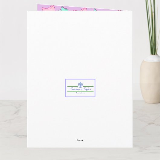 Unicorn Birthday Kaart (Achterkant)