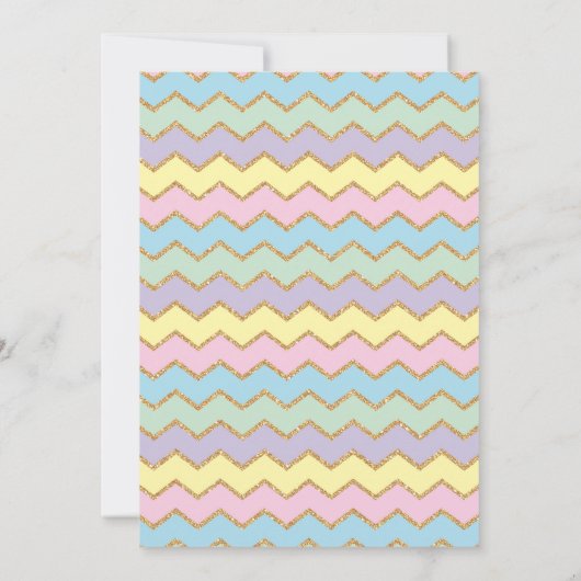 Unicorn Birthday Kaart (Achterkant)