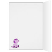 Unicorn Birthday Kaart voor kinderen - Personalise (Binnen (Links))