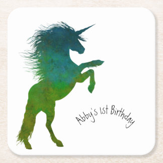 Unicorn, Birthday Kartonnen Onderzetters