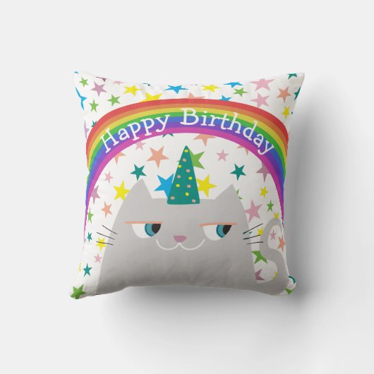 Unicorn Birthday Kussen (Achterkant)