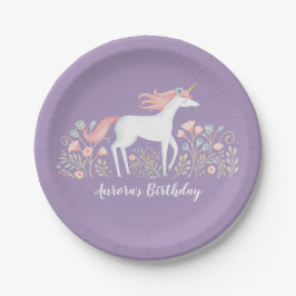 Unicorn Birthday Papieren Bordje