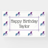 Unicorn Birthday Party Banner (Horizontaal)