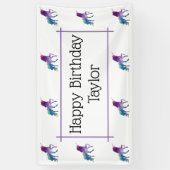 Unicorn Birthday Party Banner (Verticaal)