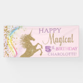 Unicorn Birthday Party Banner (Horizontaal)