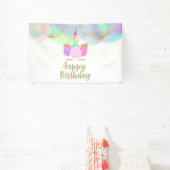 Unicorn Birthday Party Banner (Insitu)