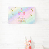 Unicorn Birthday Party Banner (Insitu)