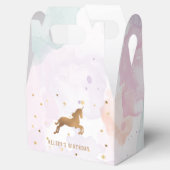 Unicorn Birthday Party Bedankdoosjes (Geopend)