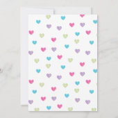 Unicorn Birthday Party Invitation Kaart (Achterkant)