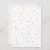 Unicorn Birthday Party Invitation Kaart (Achterkant)