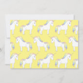 Unicorn Birthday Party Kaart (Achterkant)