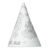 Unicorn Birthday Party - Kleur uw eigen Pet Feesthoedjes (Rechts)