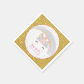 Unicorn Birthday Party Napkins Servet (Hoek)