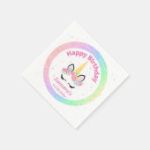 Unicorn Birthday Party Napkins Servet (Hoek)