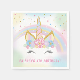Unicorn Birthday Party Napkins Servet