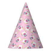 Unicorn Birthday Party roze Feesthoedjes (Links)