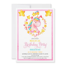 Unicorn Birthday Party van waterverf Girl