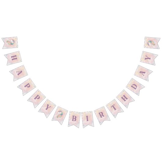 Unicorn Birthday Party Vlaggetjes (Alle)