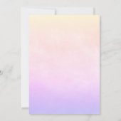 Unicorn Birthday Party voor 8 jaar Kaart (Achterkant)