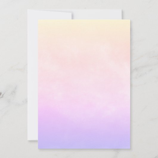 Unicorn Birthday Party voor 8 jaar Kaart (Achterkant)