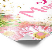 Unicorn Birthday Party Welkomstteken Foto Afdruk (Hoek)