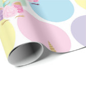 Unicorn Birthday Pattern Cadeaupapier (Rol Hoek)