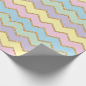 Unicorn Birthday Pattern Cadeaupapier (Hoek)